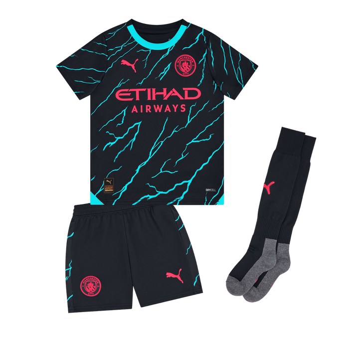 MANCHESTER CITY F.C 2023/24 YOUTH THIRD FULL KIT