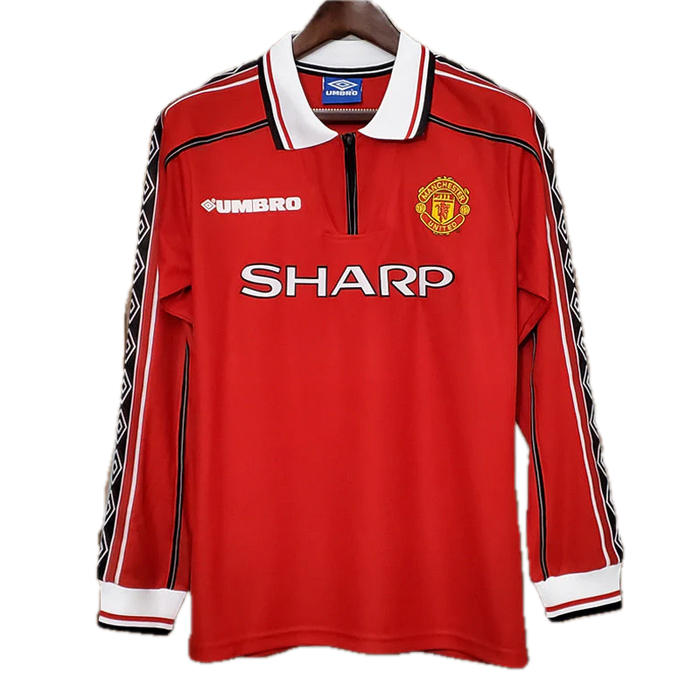 MANCHESTER UNITED 98/99 Home Jersey-Long Sleeve