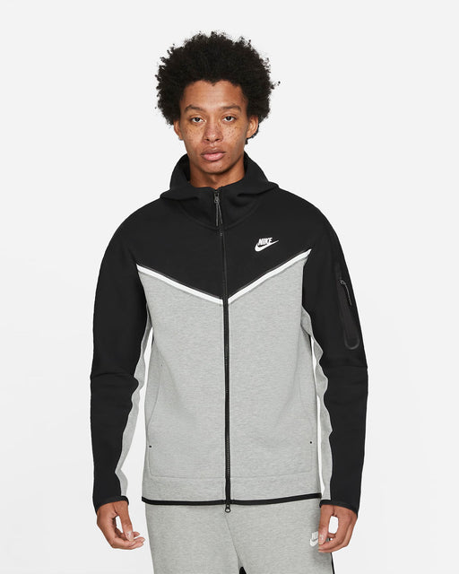 TECH FLEECE ZIP-UP HOODIE BLACK/GREY